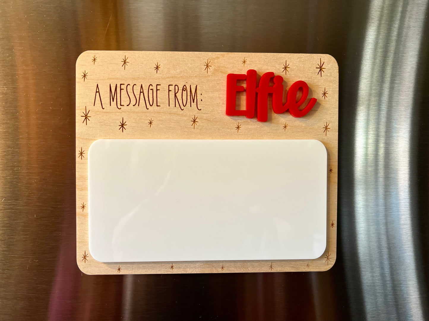 Magnetic Elf Message Board - Dry Erase