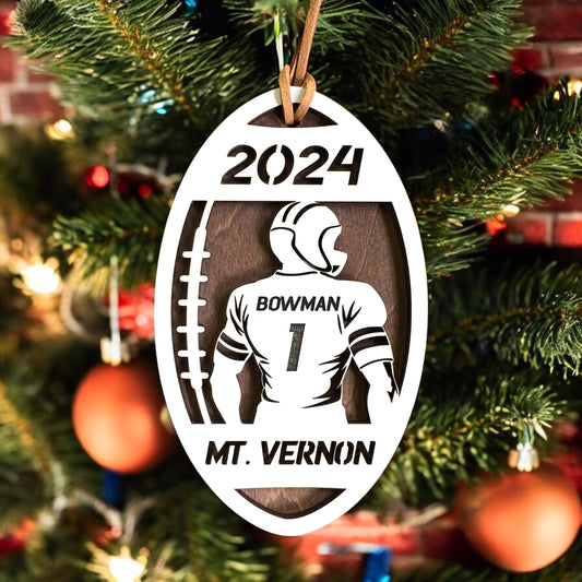 Personalized Football Ornament