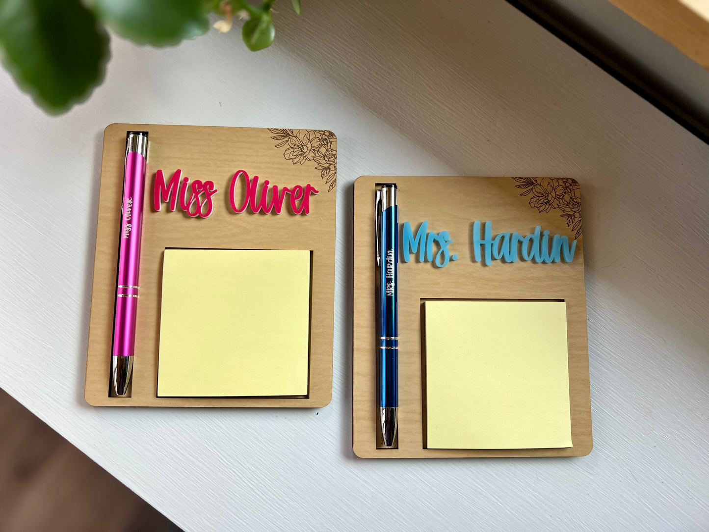 Personalized Notepad & Pen Holder