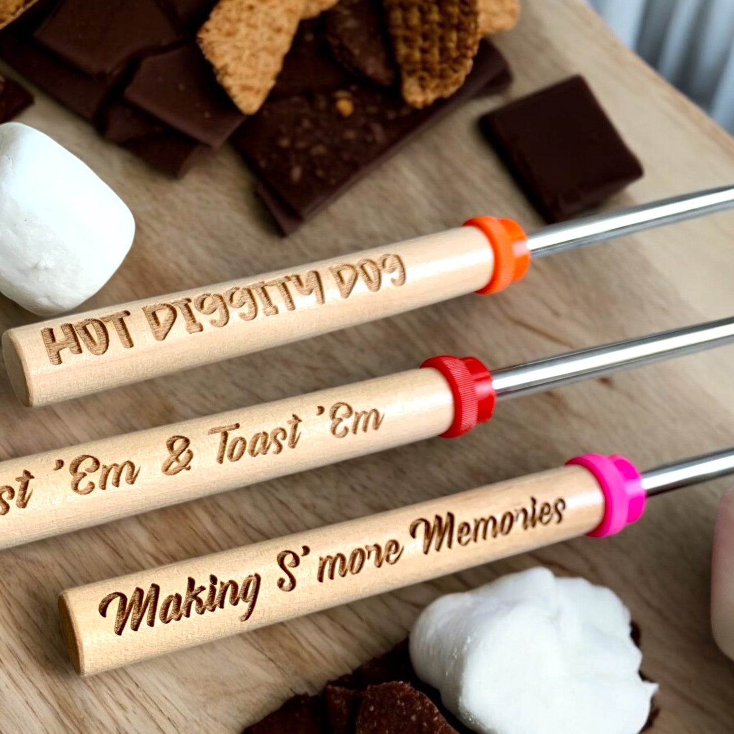 Expandable Marshmallow Roasting Sticks for S’mores and More