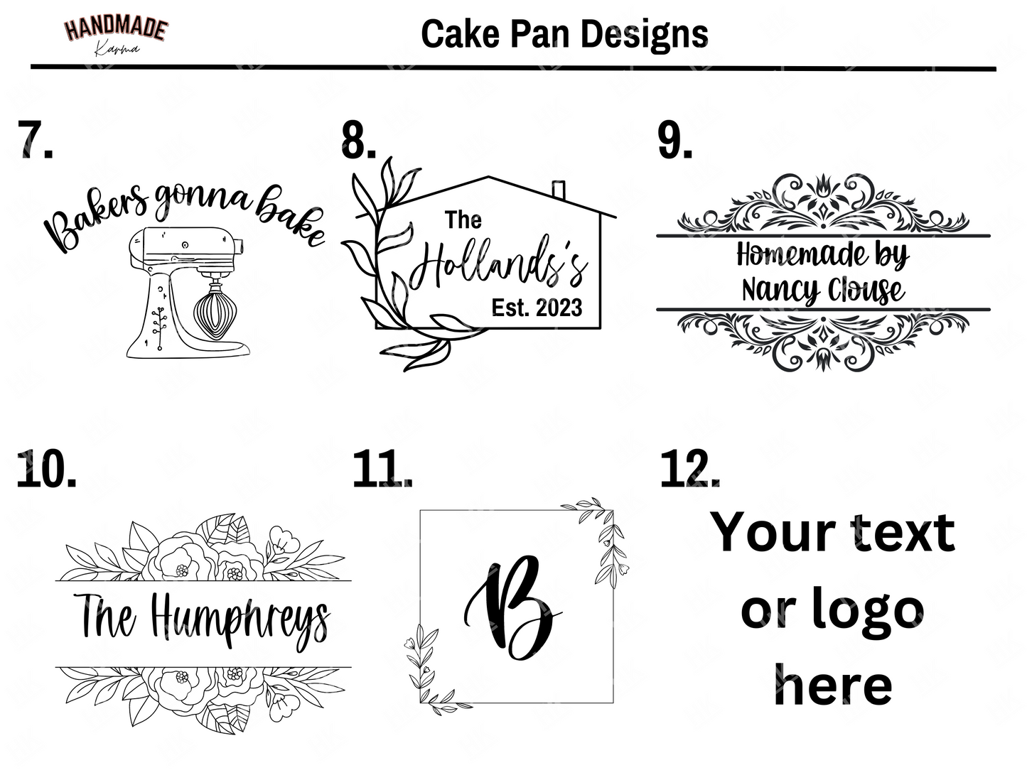 9x13 Personalized Baking Cake Pan