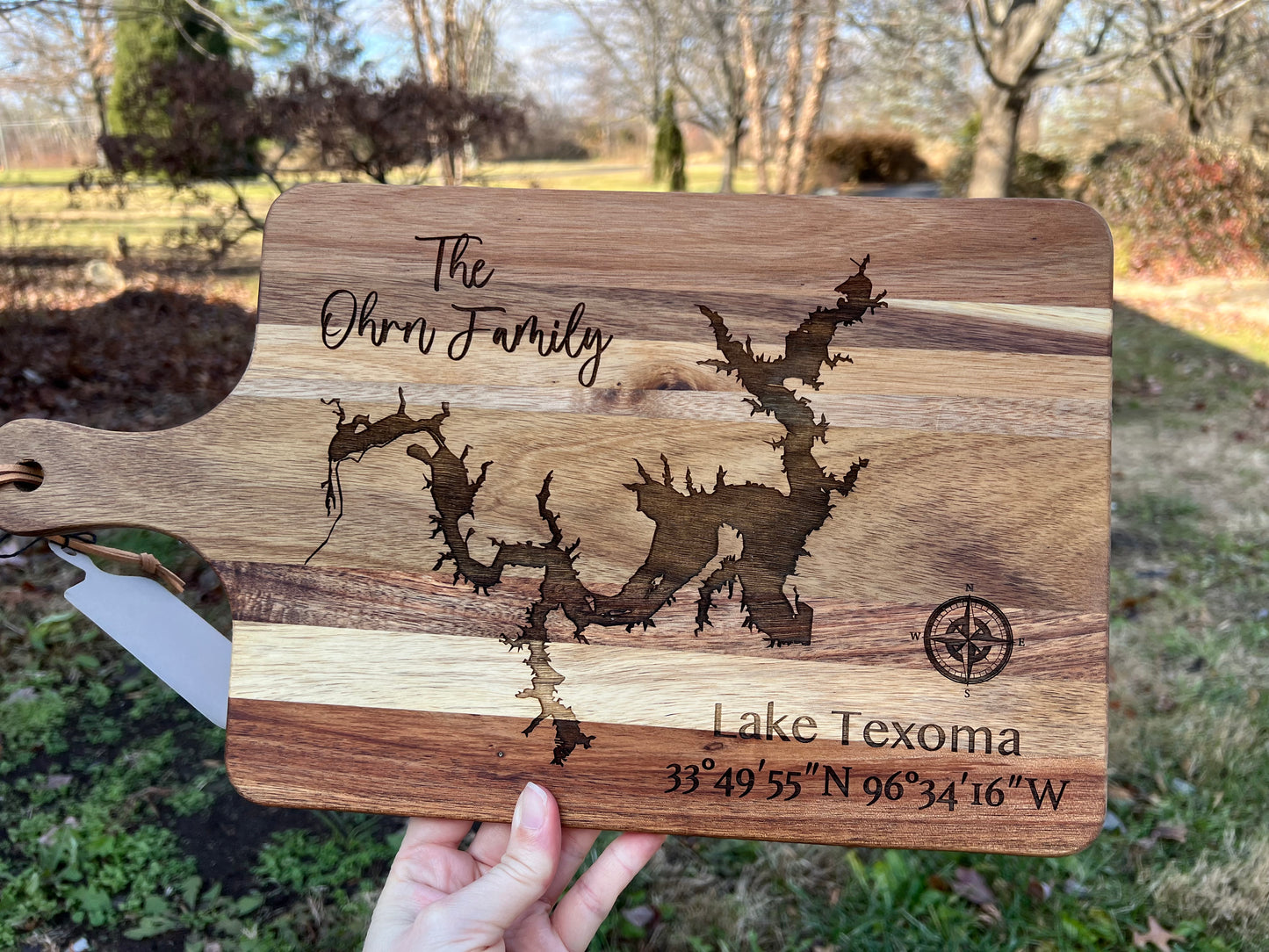 Decorative Lake Cutting Board