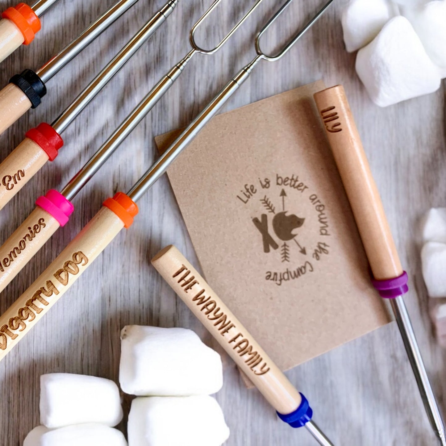 Expandable Marshmallow Roasting Sticks for S’mores and More