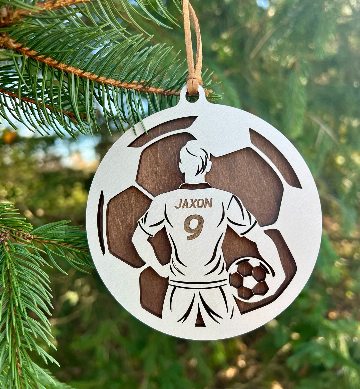 Personalized Soccer Ornament