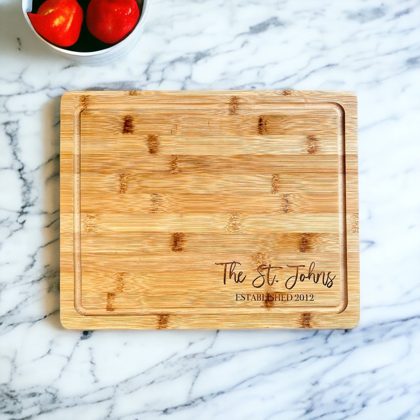 Personalized Bamboo Cutting Board