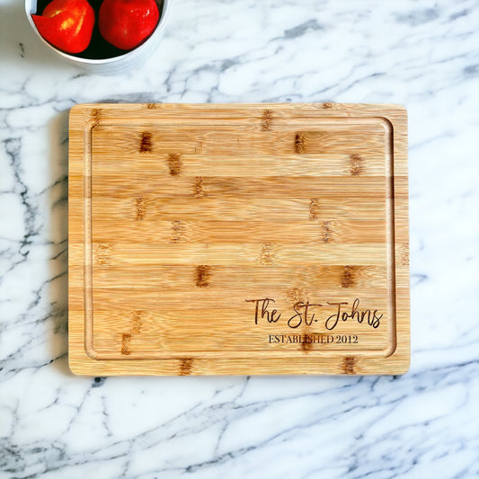 Personalized Bamboo Cutting Board