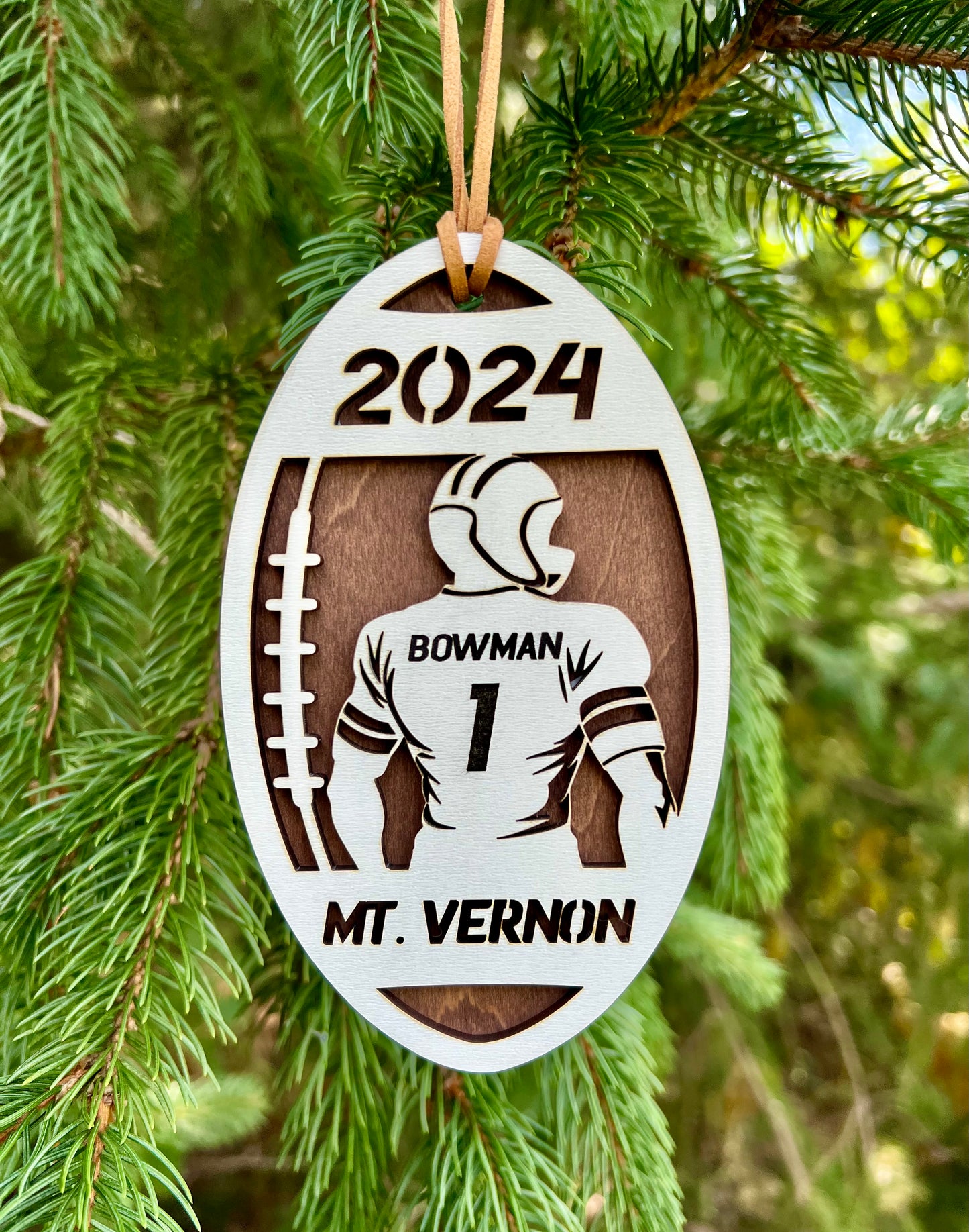 Personalized Football Ornament