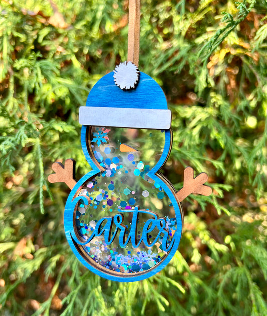 Snowman Shaker Ornament