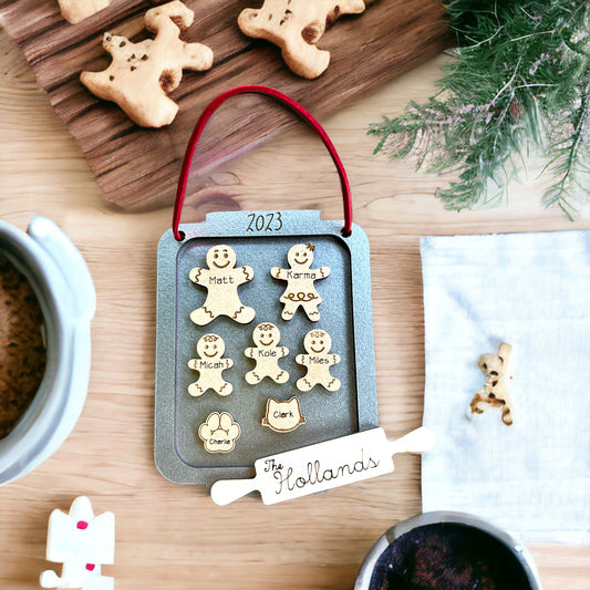 Gingerbread Family Baking Ornament