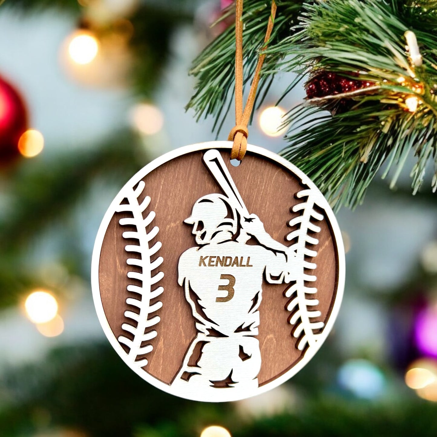 Personalized Baseball Ornament