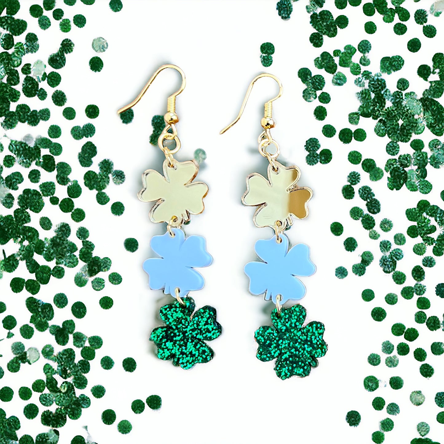 Shamrock Dangle Earrings