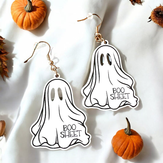 Boo Sheet Ghost Earrings