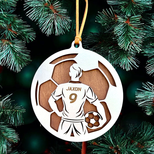 Personalized Soccer Ornament