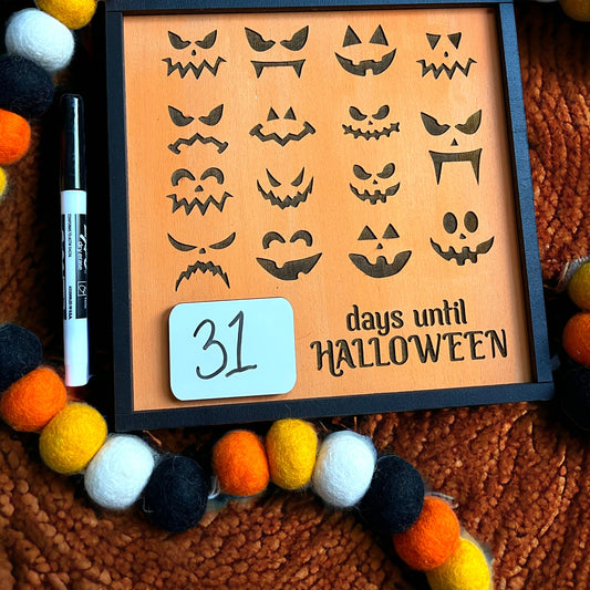 Countdown to Halloween Sign