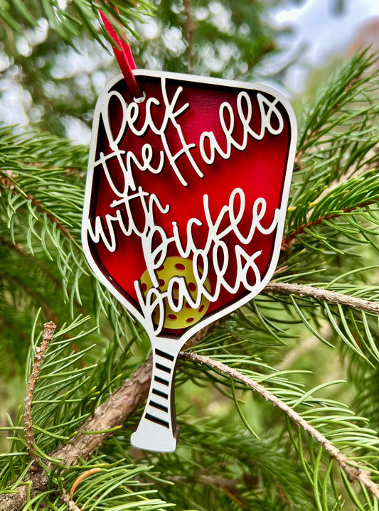 Pickleball Paddle Ornament