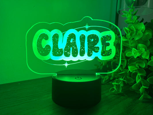 Personalized Color Changing Lamp/Nightlight