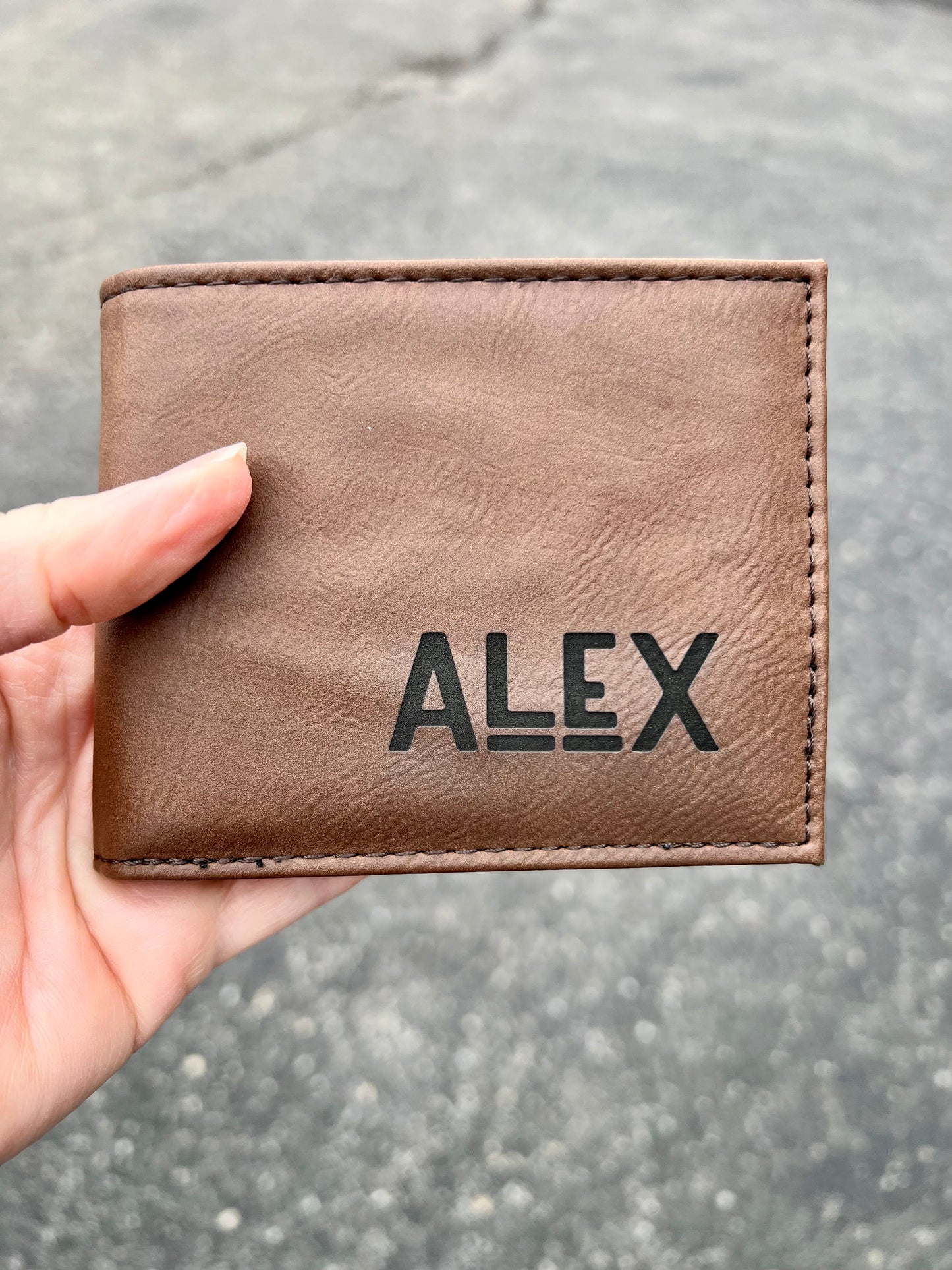 Personalized Vegan Leather Wallet