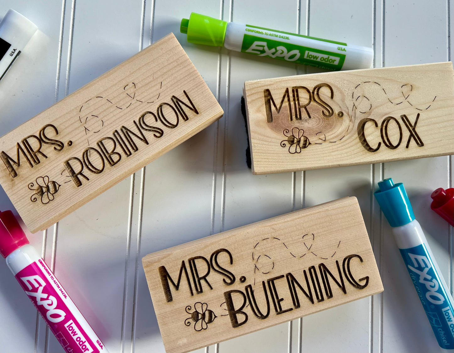 Engraved Whiteboard Eraser Kit