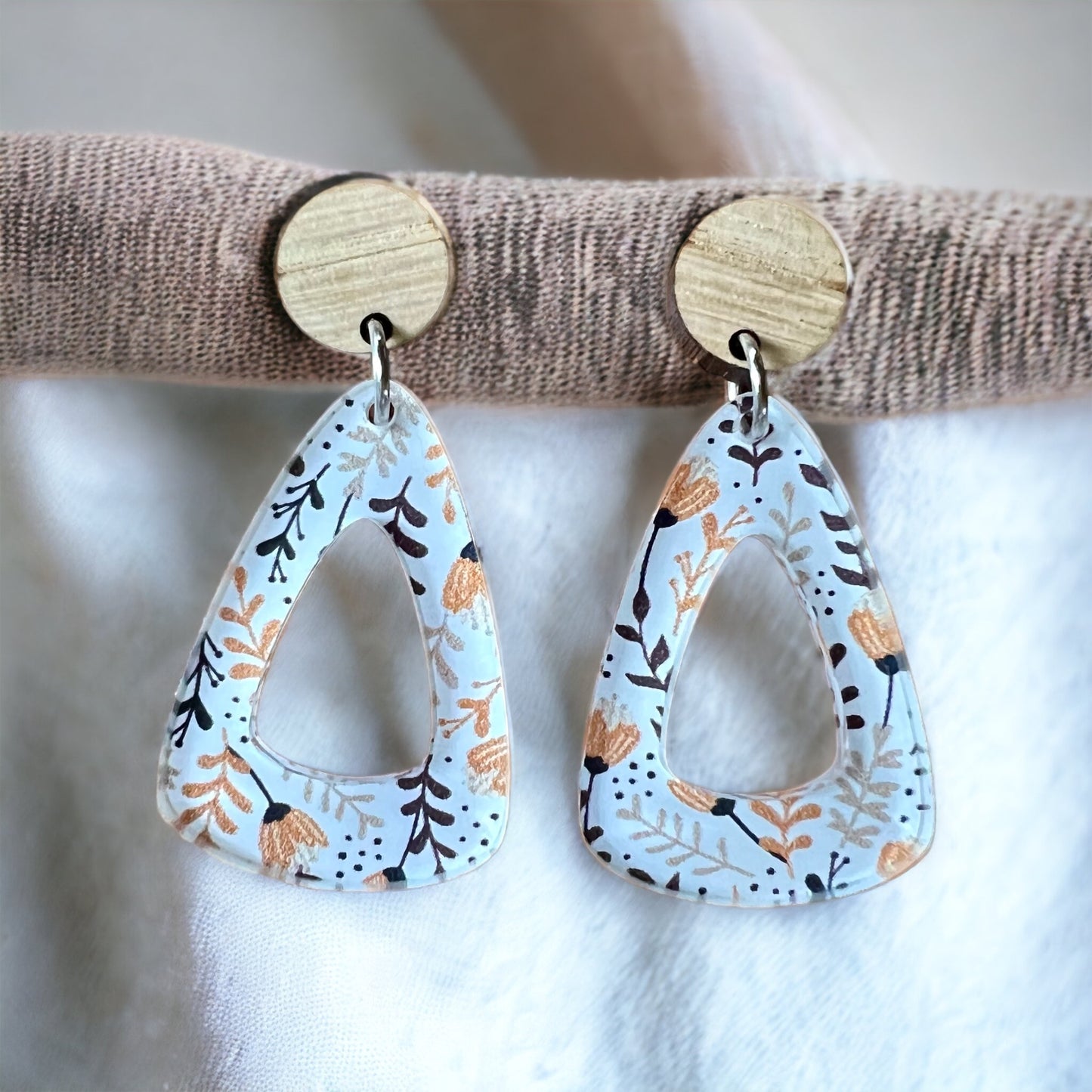 Floral Boho Dangle Earrings