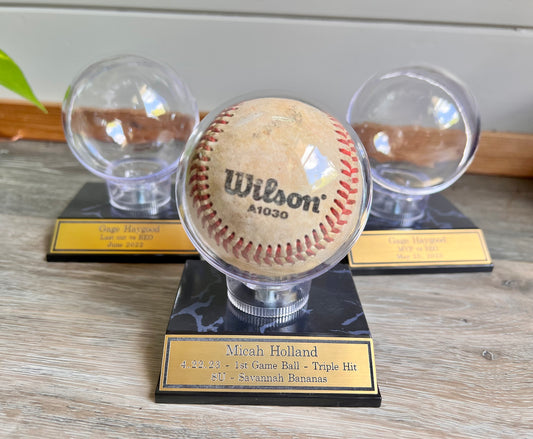 Baseball Trophy Display Stand with Custom Engraving