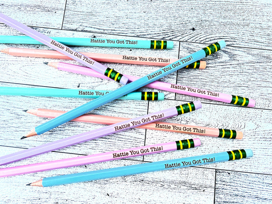 10 Personalized Pencils Set - Ticonderoga