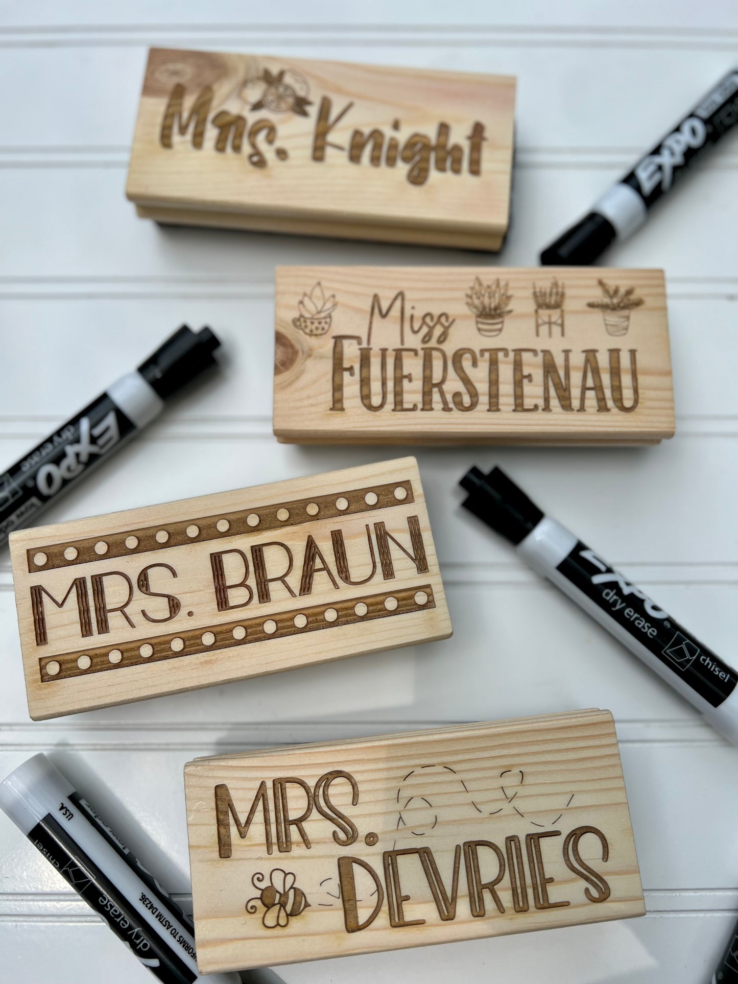 Engraved Whiteboard Eraser Kit