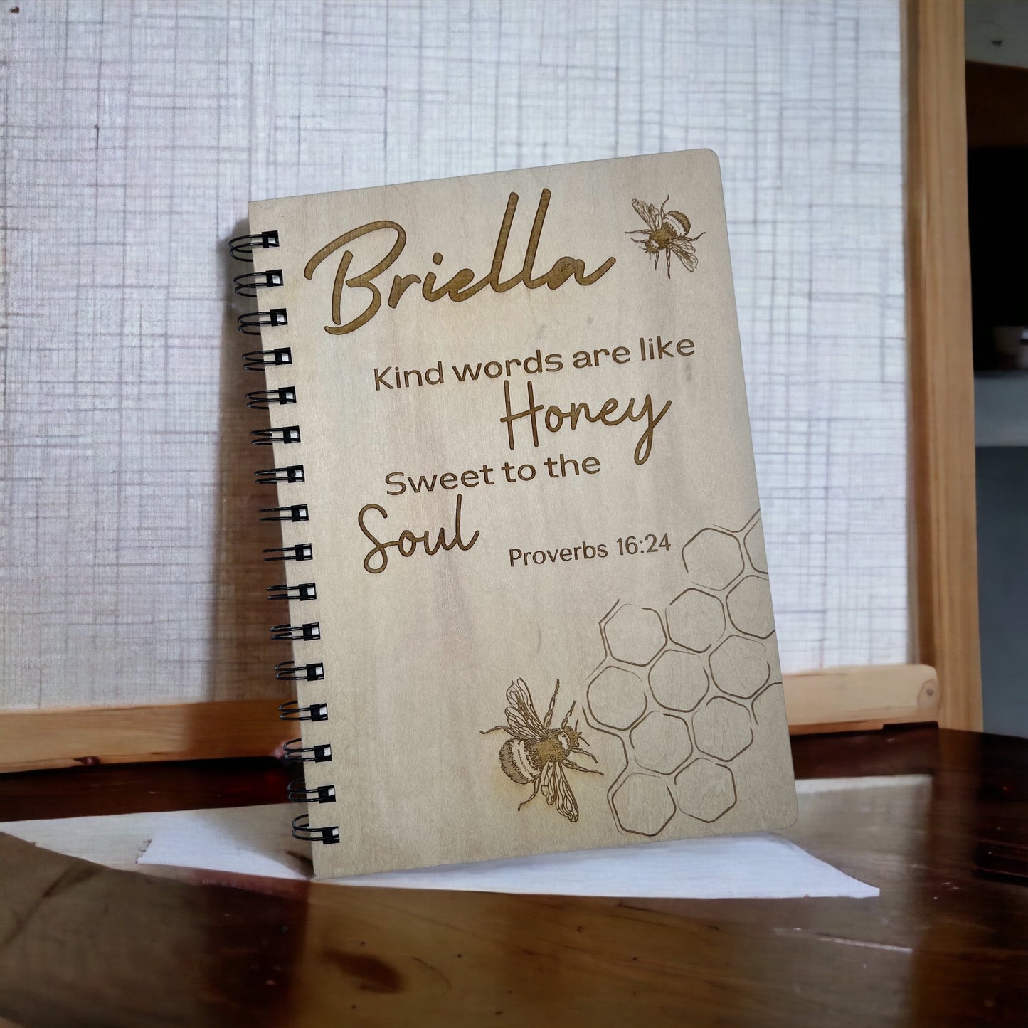 Spiral-bound Notebook/Journal with Engraved Ink Pen